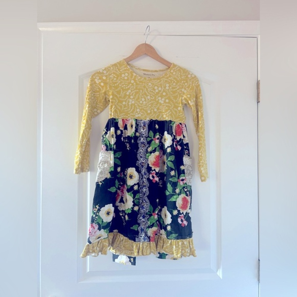 Mustard Pie Girls Dress and Leggings Set